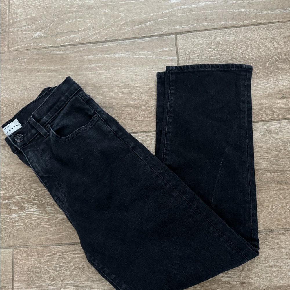 SLVRLAKE Black Straight Leg Jeans Timeless Style